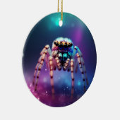 Schattigee springspin levendige kleuren keramisch ornament (Rechts)