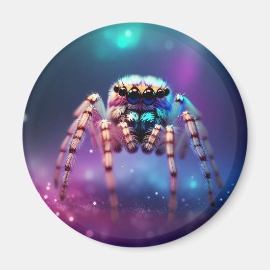 Schattigee springspin levendige kleuren magneet (Voorkant)