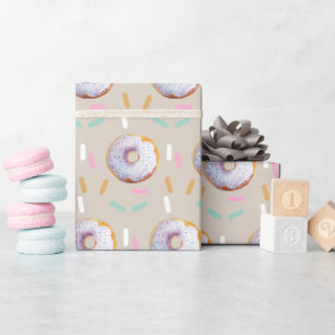 Schattigee Sprinkle Donut Waterverf Pattern Cadeaupapier