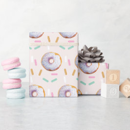 Schattigee Sprinkle Donut Waterverf Pattern Cadeaupapier