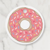Schattigee Sprinkles Donut gepersonaliseerd Bedankjes Labels (Voorkant)