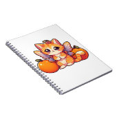 Schattigee sprookjeskat met sinaasappels notitieboek (Rechterzijde)