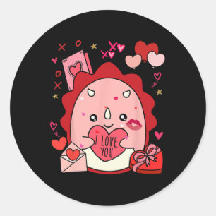 Schattigee Squish Squad Valentijn Cadeaus voor Kin Ronde Sticker