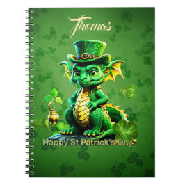 Schattigee St. Patrick’s Day draak Notitieboek