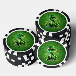 Schattigee St. Patrick’s Day draak Poker Chips