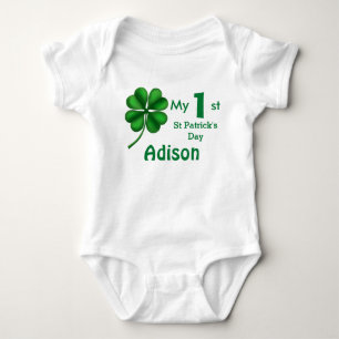 Schattigee St Patrick's Day Baby Boy of Girl Shamr Romper