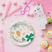 Schattigee St. Patricks Day Custom Groene Klaver Papieren Bordje (Feest)