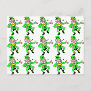Schattigee St. Patrick's Day Dancing Leprechaun Briefkaart