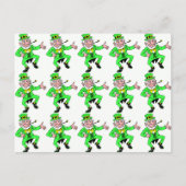Schattigee St. Patrick's Day Dancing Leprechaun Briefkaart (Voorkant)