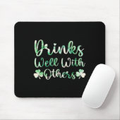 Schattigee St Patricks Day Drink Tie Dye Drink goe Muismat (Met muis)