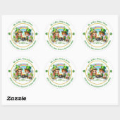 Schattigee St. Patrick's Day Envelope Seal Ronde Sticker (Vel)