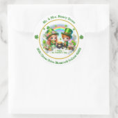 Schattigee St. Patrick's Day Envelope Seal Ronde Sticker (Tas)
