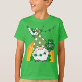 Schattigee St. Patrick's Day Gnome met ShamrocksT- T-shirt (Voorkant)