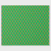 Schattigee St. Patrick's Day Green Argyle Kinder Cadeaupapier (Vlak)