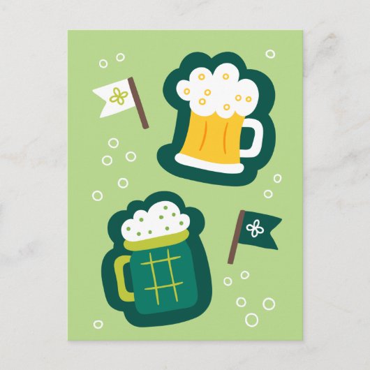 Schattigee St. Patrick's Day Heb Drink op ons Briefkaart (Voorkant)