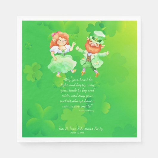Schattigee St. Patrick's Day Irish Elves Dancing J Servet (Voorkant)