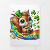 Schattigee St Patrick's Day kaart met Eekhoorn (Cover)