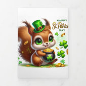 Schattigee St Patrick's Day kaart met Eekhoorn (Cover)