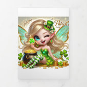 Schattigee St Patrick's Day kaart met Fairy (Cover)