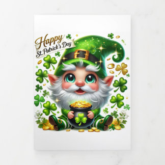 Schattigee St Patrick's Day kaart met Festival Gno