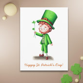 Schattigee St Patrick's Day Leprechaun Feestdagenkaart