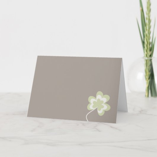Schattigee St. Patrick's Day Shamrock Kaart (Voorkant)