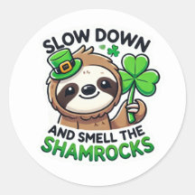 Schattigee St. Patrick's Day Shamrock sticker