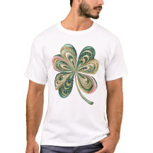 Schattigee St Patricks Four Leaf Clover Waterverf