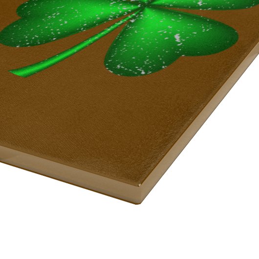 Schattigee St Patrick's Gnome Slapen op bruin | Snijplank (Hoek)