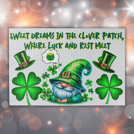 Schattigee St Patrick's Gnome Slapen op grijs | Legpuzzel