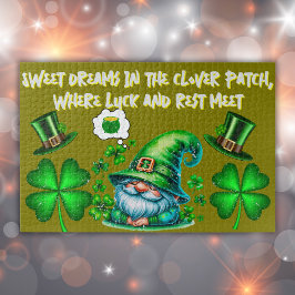 Schattigee St Patrick's Gnome Slapen op olijf | Legpuzzel