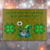 Schattigee St Patrick's Gnome Slapen op olijf | Snijplank