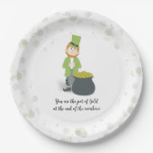 Schattigee St. Patrick's Leprechaun Custom Papieren Bordje (Voorkant)