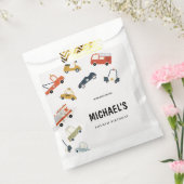 Schattigee stadsauto's Verjaardag Bedankzakje (Gezegeld)