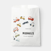 Schattigee stadsauto's Verjaardag Bedankzakje (Voorkant)