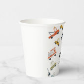 Schattigee stadsauto's Verjaardag Papieren Bekers (Rechts)