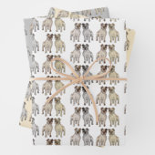 Schattigee Staffordshire Bull Terrier Hondenliefhe Inpakpapier Vel (In situ)