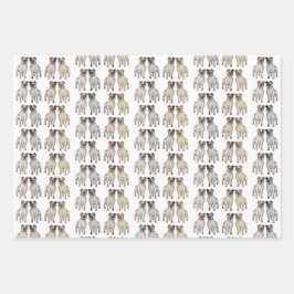 Schattigee Staffordshire Bull Terrier Hondenliefhe Inpakpapier Vel