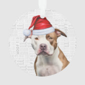 Schattigee Staffordshire Dog Holiday Kerstfoto Ornament (achterkant)