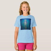 Schattigee Starry Robot Girls Shirt (Voorkant volledig)