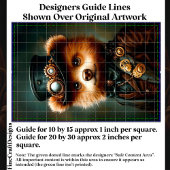 Schattigee Steampunk Bruin Beer Portret CL2 Decoup Tissuepapier