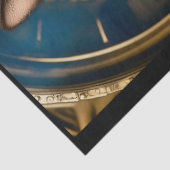 Schattigee Steampunk Cat op Brass Horse G3L Decoup Tissuepapier (Detail)