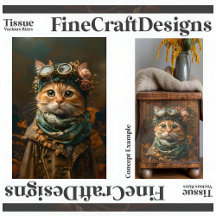 Schattigee Steampunk Cat Whimsical Attyre A5R Deco