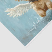 Schattigee Steampunk Dog Angel met vleugels AV9 De Tissuepapier (Detail)