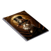 Schattigee Steampunk Dog Pet Goggles 110 Hondenlie Notitieboek (Rechterzijde)