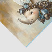 Schattigee Steampunk Flying Rhino + Wings AW5 Deco Tissuepapier (Detail)