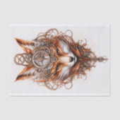 Schattigee Steampunk Fox 116 Decoupage Tissuepapier (Voorkant)