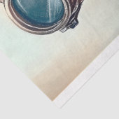 Schattigee Steampunk Girl Aviator Goggles W9 Decou Tissuepapier (Detail)