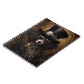 Schattigee Steampunk Hond In Pet Schilderij D3R Ni Notitieboek (Linkerzijde)