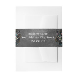 Schattigee steampunk kat met klokken en tandwielen uitnodigingen wikkel